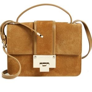 Jimmy Choo Rebel Mini Suede Crossbody Purse